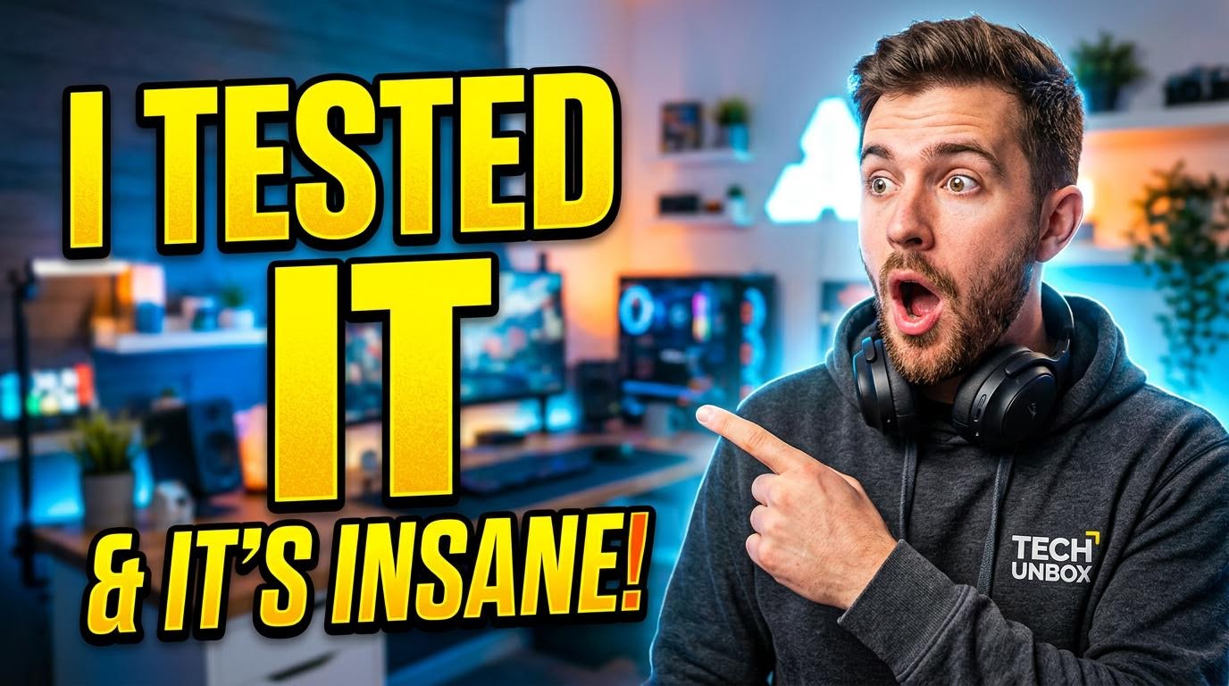Nano Banana 2 output, YouTube thumbnail with I TESTED IT text